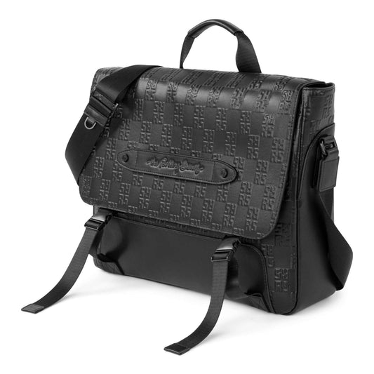 The Rolling Stones - Paint It Black Leather Messenger Bag