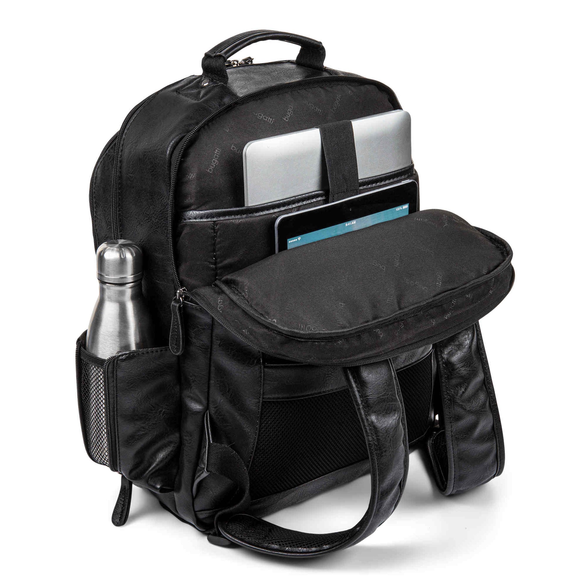 bugatti cognac leather backpack bkp116 Bugatti Valentino Backpack – The Quantum Study Apparel